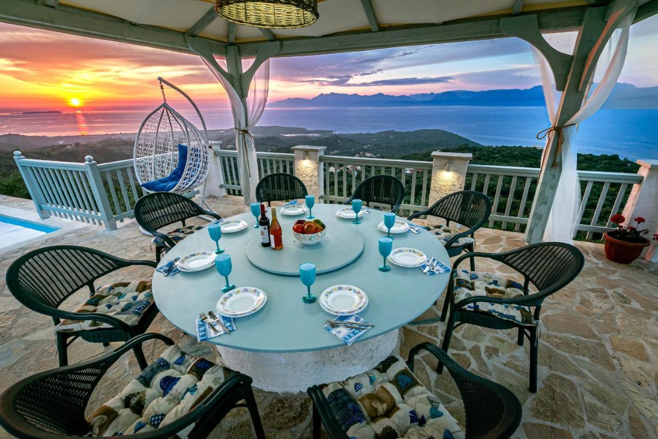 Villa Orizontas Corfu, Private Villa With Breathtaking Views Loutses Ngoại thất bức ảnh