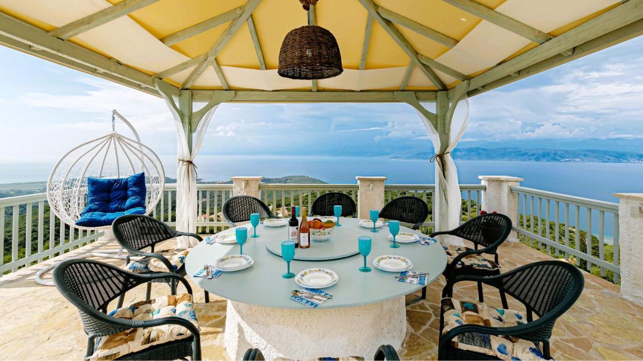 Villa Orizontas Corfu, Private Villa With Breathtaking Views Loutses Ngoại thất bức ảnh