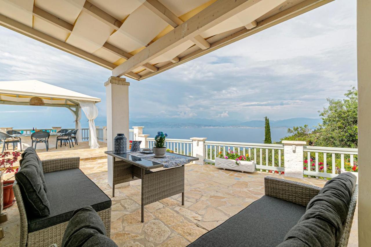 Villa Orizontas Corfu, Private Villa With Breathtaking Views Loutses Ngoại thất bức ảnh