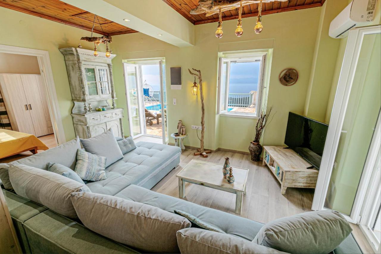 Villa Orizontas Corfu, Private Villa With Breathtaking Views Loutses Ngoại thất bức ảnh