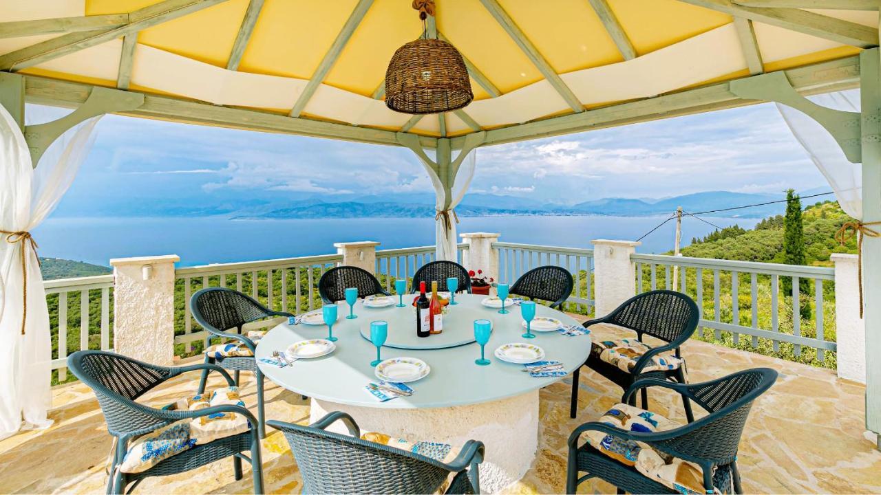 Villa Orizontas Corfu, Private Villa With Breathtaking Views Loutses Ngoại thất bức ảnh