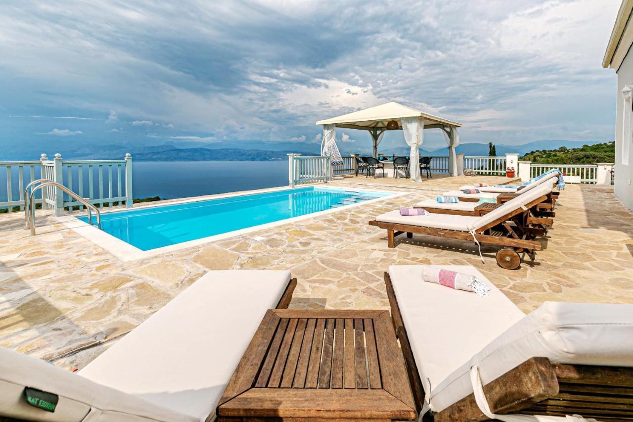 Villa Orizontas Corfu, Private Villa With Breathtaking Views Loutses Ngoại thất bức ảnh