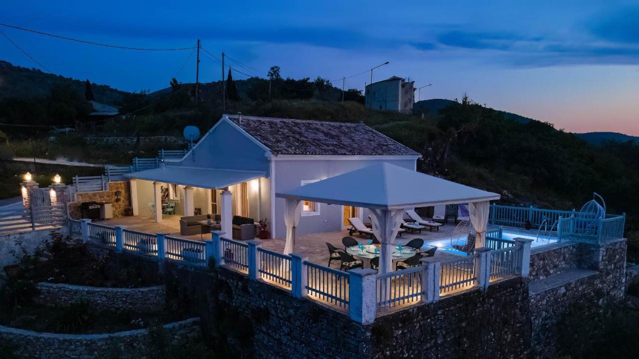 Villa Orizontas Corfu, Private Villa With Breathtaking Views Loutses Ngoại thất bức ảnh